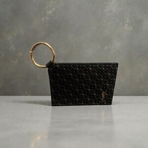 Yves Saint Laurent Beaute Black and Gold Mirror keychain